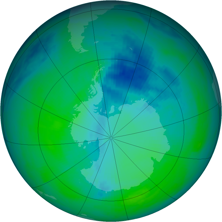 Ozone Map 1987-12-10